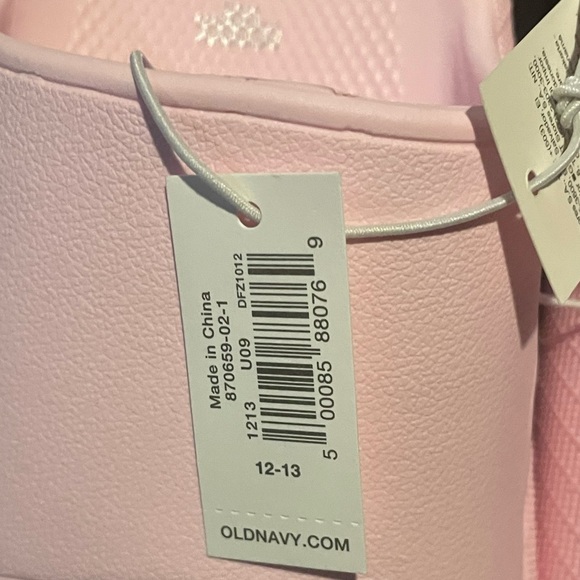 🆕 Old Navy Kids Gender-Neutral Slide Sandals Pink Size 12/13 Y - Picture 8 of 9
